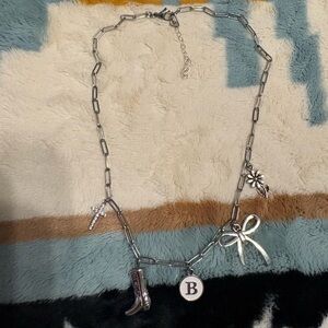 Sterling silver charm necklace
